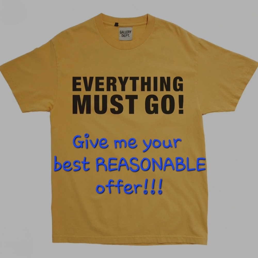 Gallery Dept Yellow Short Sleeve Tee